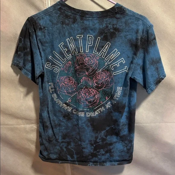 Silent Planet Tie-Dye Graphic Tee - Blue & Black - Picture 3 of 3